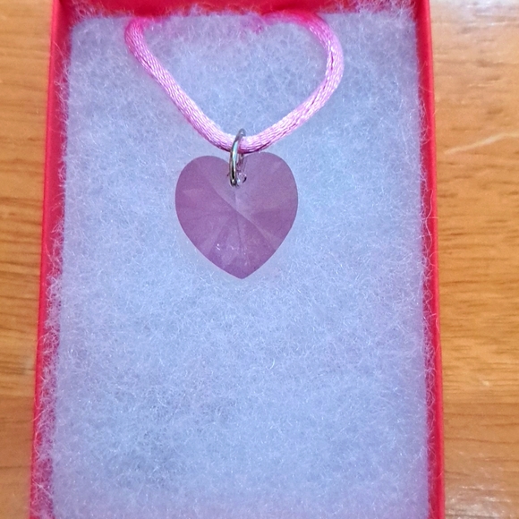 Jewelry - Cotton Candy Crystal Heart Necklace